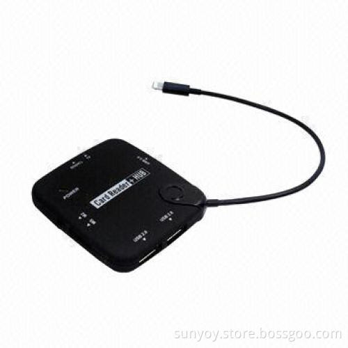 USB Hub and Card Reader Adapter for iPad 4/iPad Mini